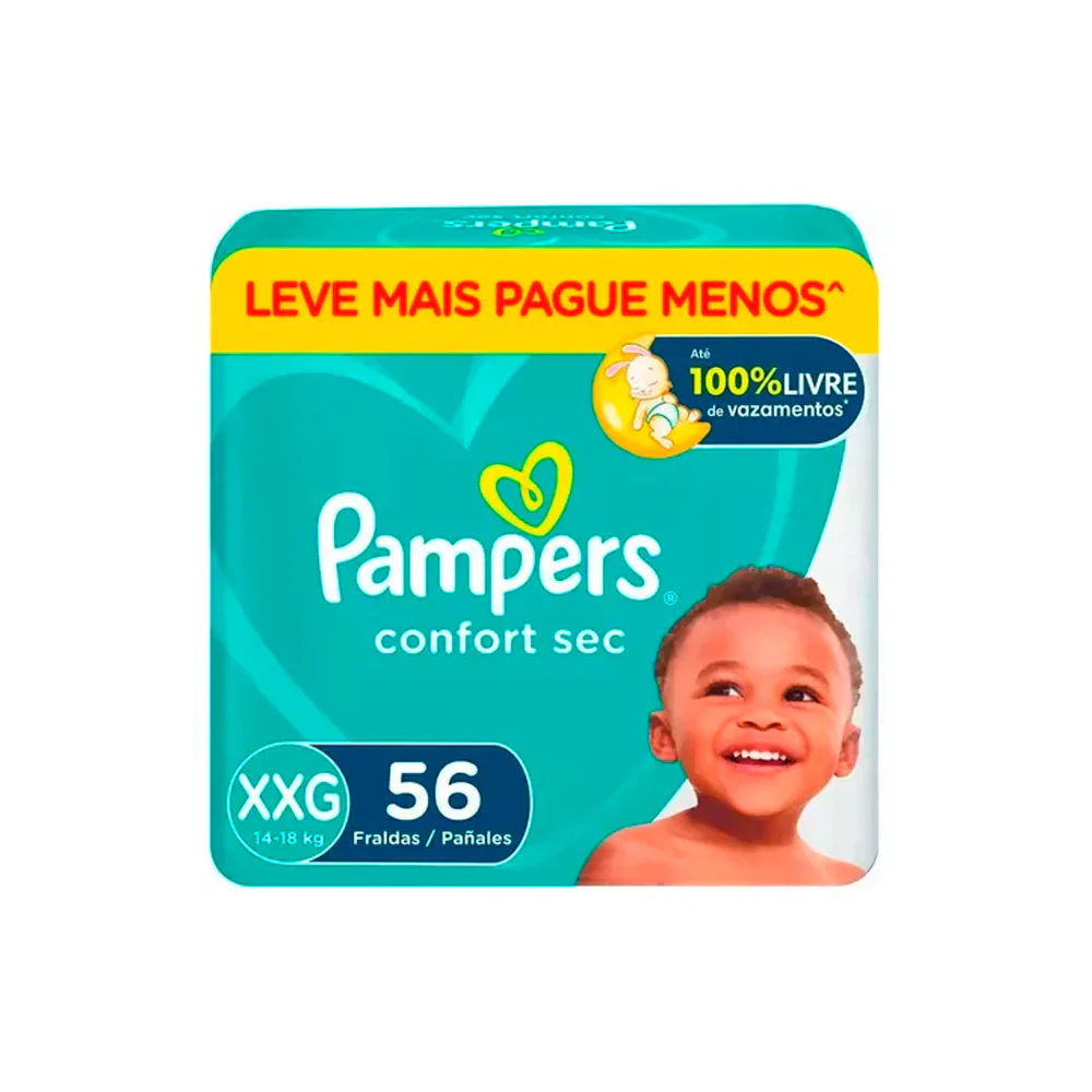 Fralda Descartável Pampers Confort Sec XXG