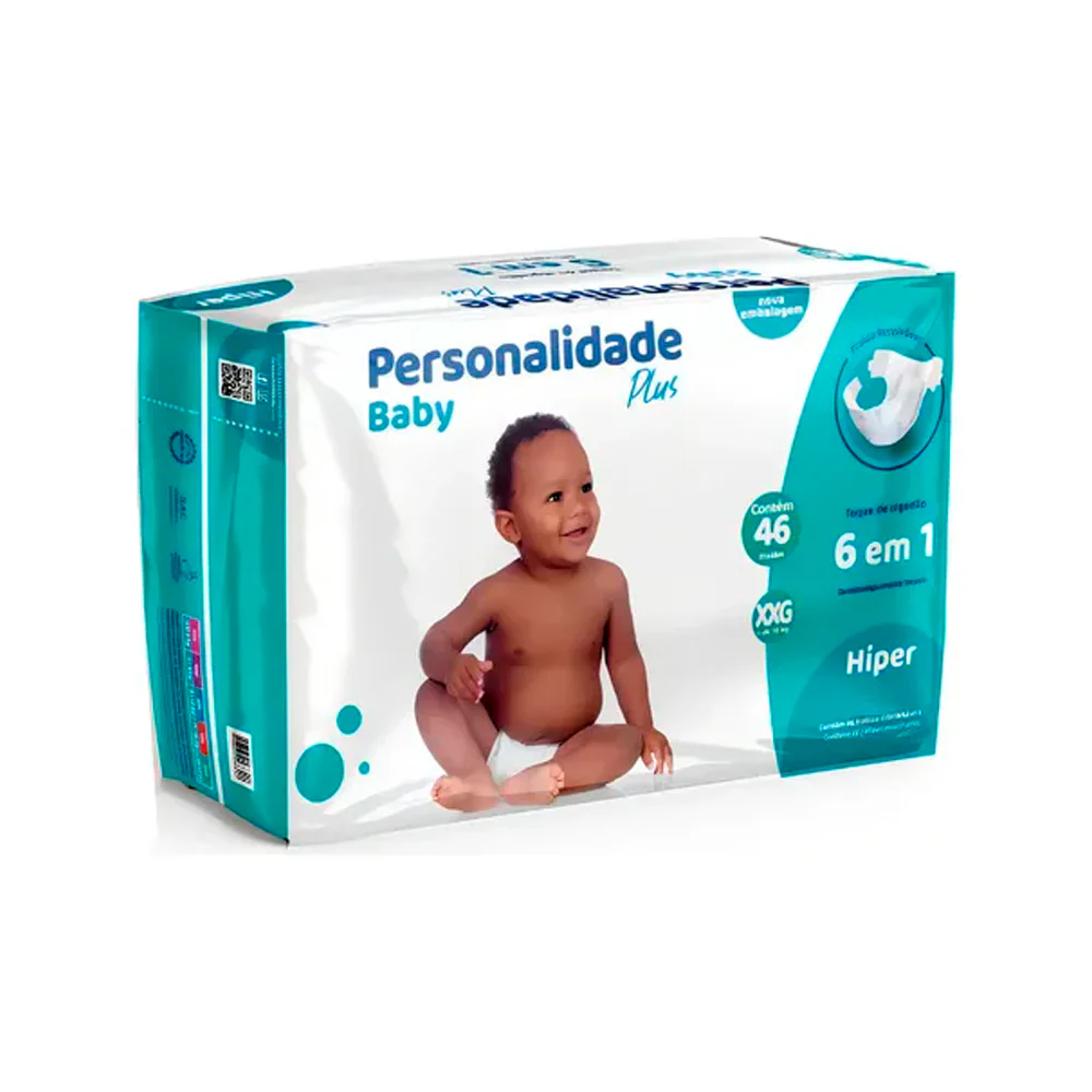 Fralda Personalidade Baby Plus Hiper XXG